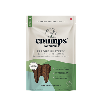 Plaque Busters with Bacon - Dog Chew - Crumps' Naturals - PetToba - Crumps' Naturals