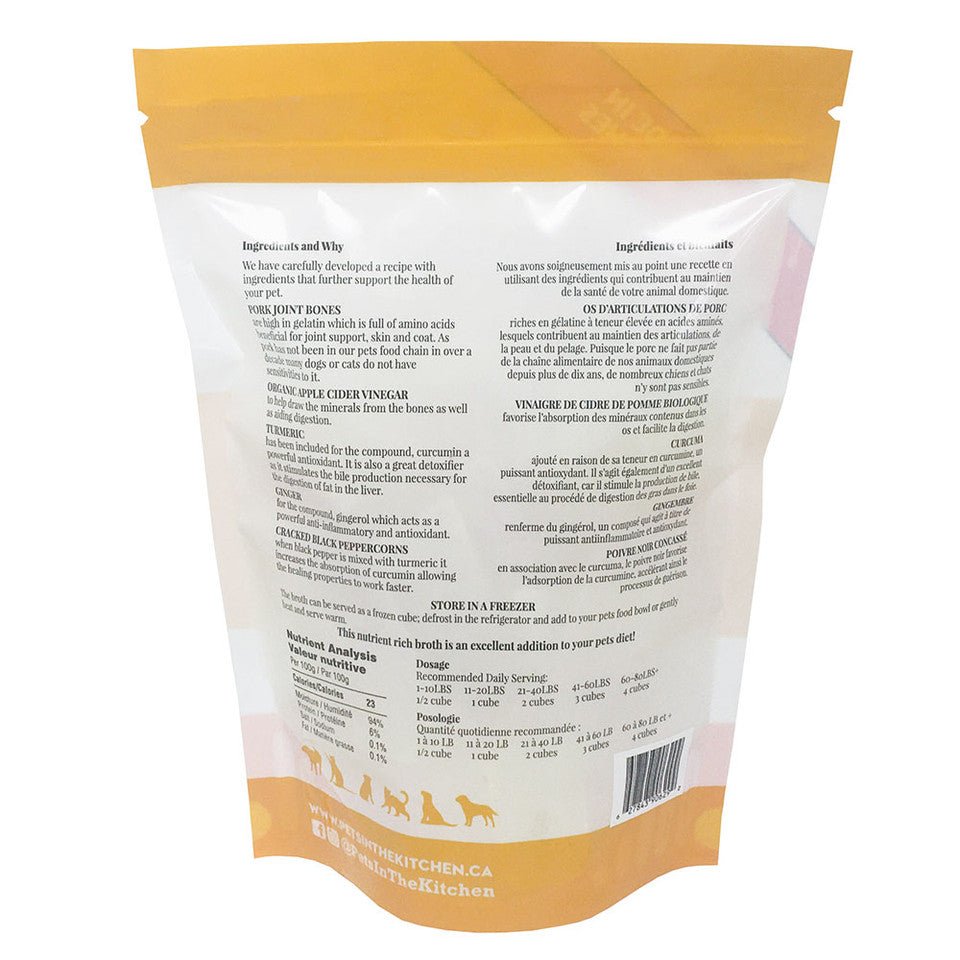 Pork Bone Broth - Frozen Raw Dog & Cat Toppers - Pets In The Kitchen - PetToba - Pets In The Kitchen