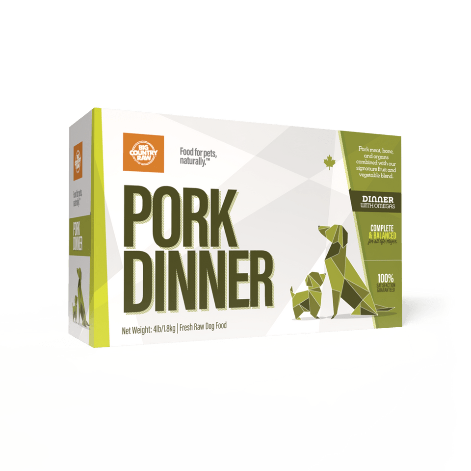 Pork Dinner Carton - Frozen Raw Dog Food - Big Country Raw - PetToba - Big Country Raw