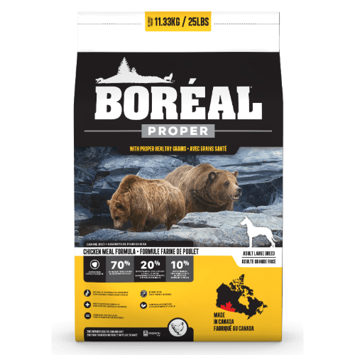 Proper Large Breed Chicken Meal - Low Carb Grains - Dry Dog Food - BORÉAL - PetToba - Boreal