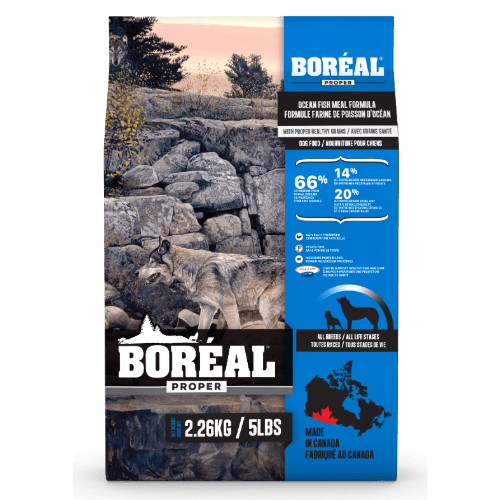 Proper Ocean Fish Meal - Low Carb Grains - Dry Dog Food - BORÉAL - PetToba - Boreal