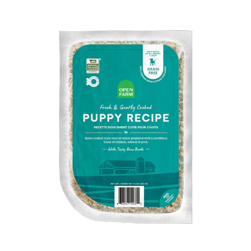 Puppy Gently Cooked Recipe - Cooked Frozen Raw Food - Open Farm - PetToba - Open Farm