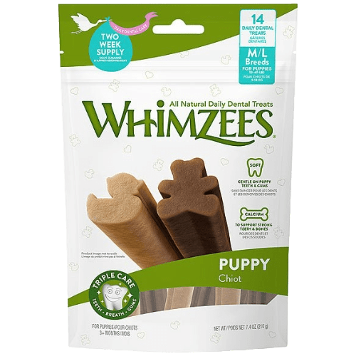 Puppy Stix Daily Medium for Large Breed Dogs 14PK - Whimzees® - PetToba - Whimzees