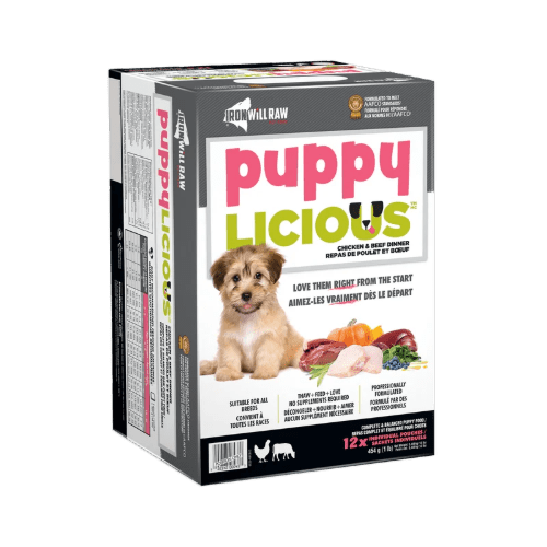 Puppylicious Chicken & Beef 12/1 lb - Frozen Raw Dog Food - Iron Will Raw - PetToba - Iron Will Raw