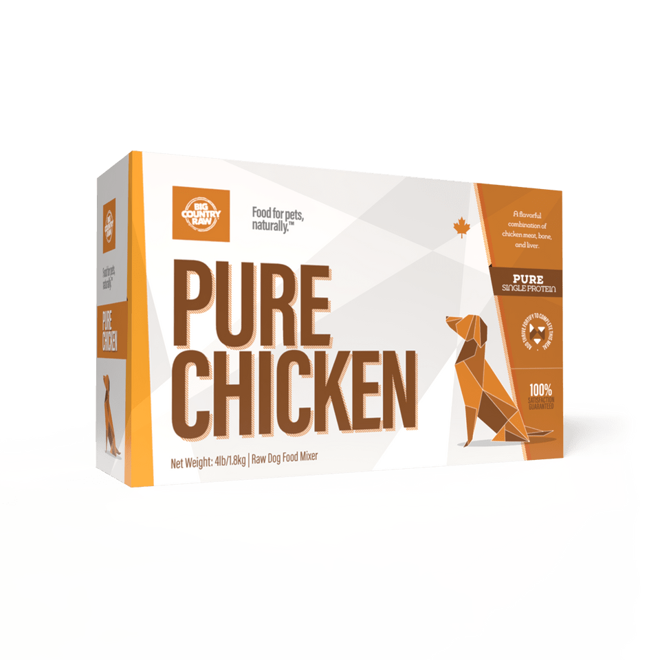 Pure Chicken Carton - Frozen Raw Dog Food - Big Country Raw - PetToba - Big Country Raw