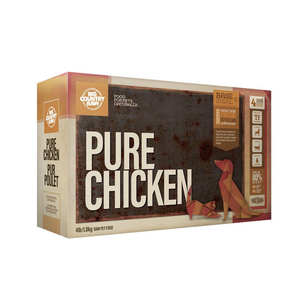 Pure Chicken Carton - Frozen Raw Dog Food - Big Country Raw - PetToba - Big Country Raw