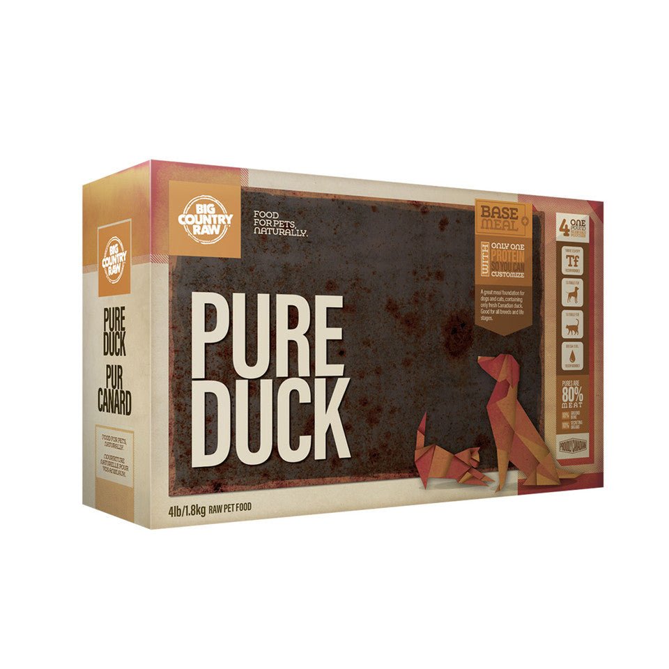 Pure Duck Carton - Frozen Raw Dog Food - Big Country Raw - PetToba - Big Country Raw