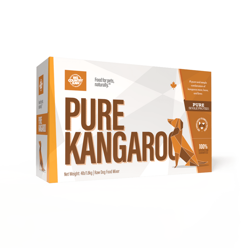 Pure Kangaroo Carton - Frozen Raw Dog Food - Big Country Raw - PetToba - Big Country Raw