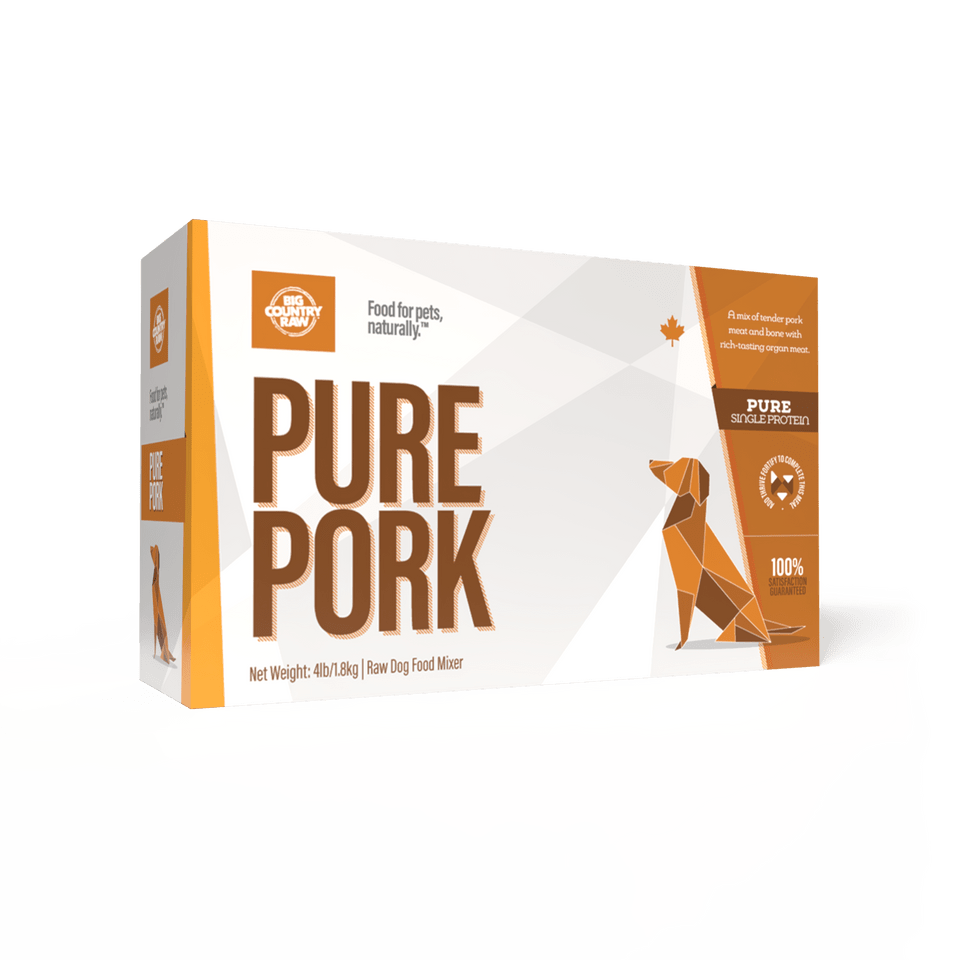 Pure Pork Carton - Frozen Raw Dog Food - Big Country Raw - PetToba - Big Country Raw
