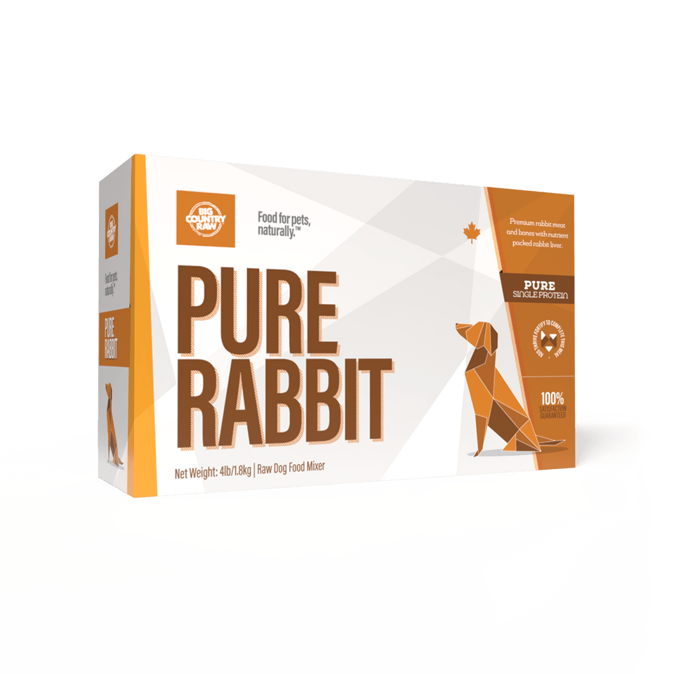 Pure Rabbit Carton - Frozen Raw Dog Food - Big Country Raw - PetToba - Big Country Raw