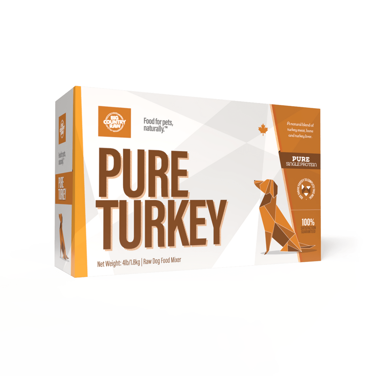 Pure Turkey Carton - Frozen Raw Dog Food - Big Country Raw - PetToba - Big Country Raw