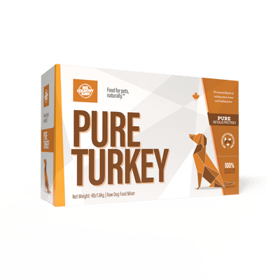 Pure Turkey Carton - Frozen Raw Dog Food - Big Country Raw - PetToba - Big Country Raw