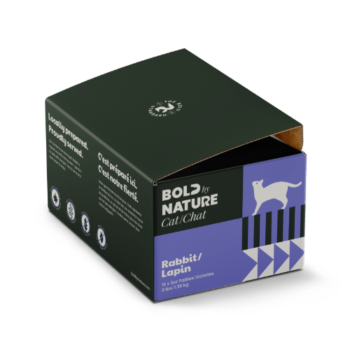 Rabbit - Frozen Raw Cat Food - Bold By Nature - PetToba - Bold By Nature