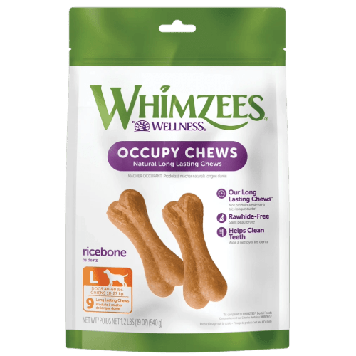 Rice Bone All Natural Daily Dental Chew for Dogs - Whimzees® - PetToba - Whimzees