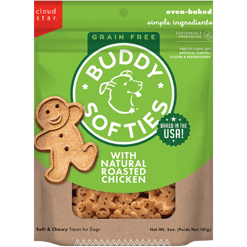 Roasted Chicken Grain Free Soft & Chewy Treats 5 oz - Buddy Biscuits - PetToba - Buddy Biscuits