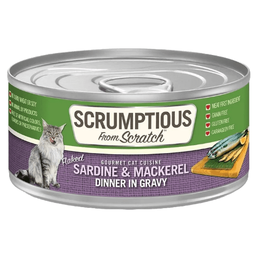 Sardine and Mackerel - Dinner in Gravy - Wet Cat Food - Scrumptious - PetToba - Scrumptious