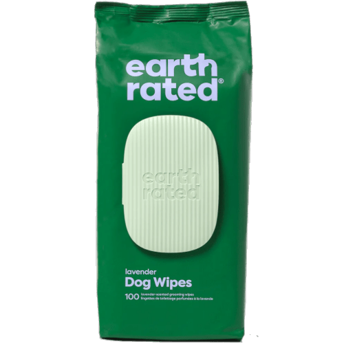 Scented Levander - Plant - Based Dog Grooming Wipes - 100CT - Earth Rated - PetToba - Earth Rated