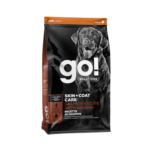 Skin + Coat Care Large Breed Adult Salmon Recipe With Grains - Dry Dog Food - Go! Solutions - PetToba - Go! Solutions