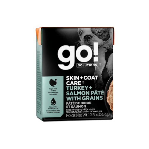 Skin + Coat Care Turkey & Salmon Pate 12/354g - Wet Dog Food - Go! Solutions - PetToba - Go! Solutions