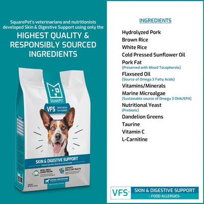 Skin & Digestive Support Formula - Dry Dog Food - SquarePet - PetToba - SquarePet