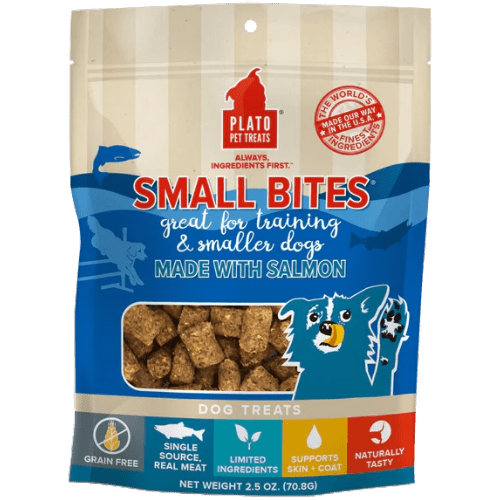 Small Bites Grain - Free Salmon - Dog Treats - Plato - PetToba - Plato