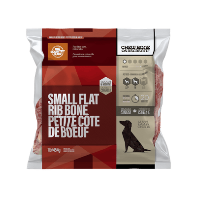 Small Flat Rib Bone - Frozen Raw Dog Treats - Big Country Raw - PetToba - Big Country Raw