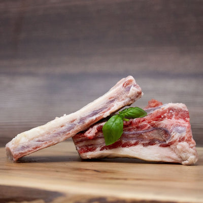 Small Flat Rib Bone - Frozen Raw Dog Treats - Big Country Raw - PetToba - Big Country Raw