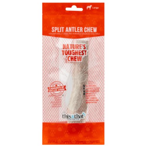 Split Antler Chew Large 7.5" - This & That - PetToba - This & That