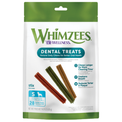 Stix Small All Natural Daily Dental Treat for Dogs - Whimzees® - PetToba - Whimzees