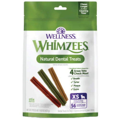 Stix XS All Natural Daily Dental Treat for Dogs 56PK - Whimzees® - PetToba - Whimzees