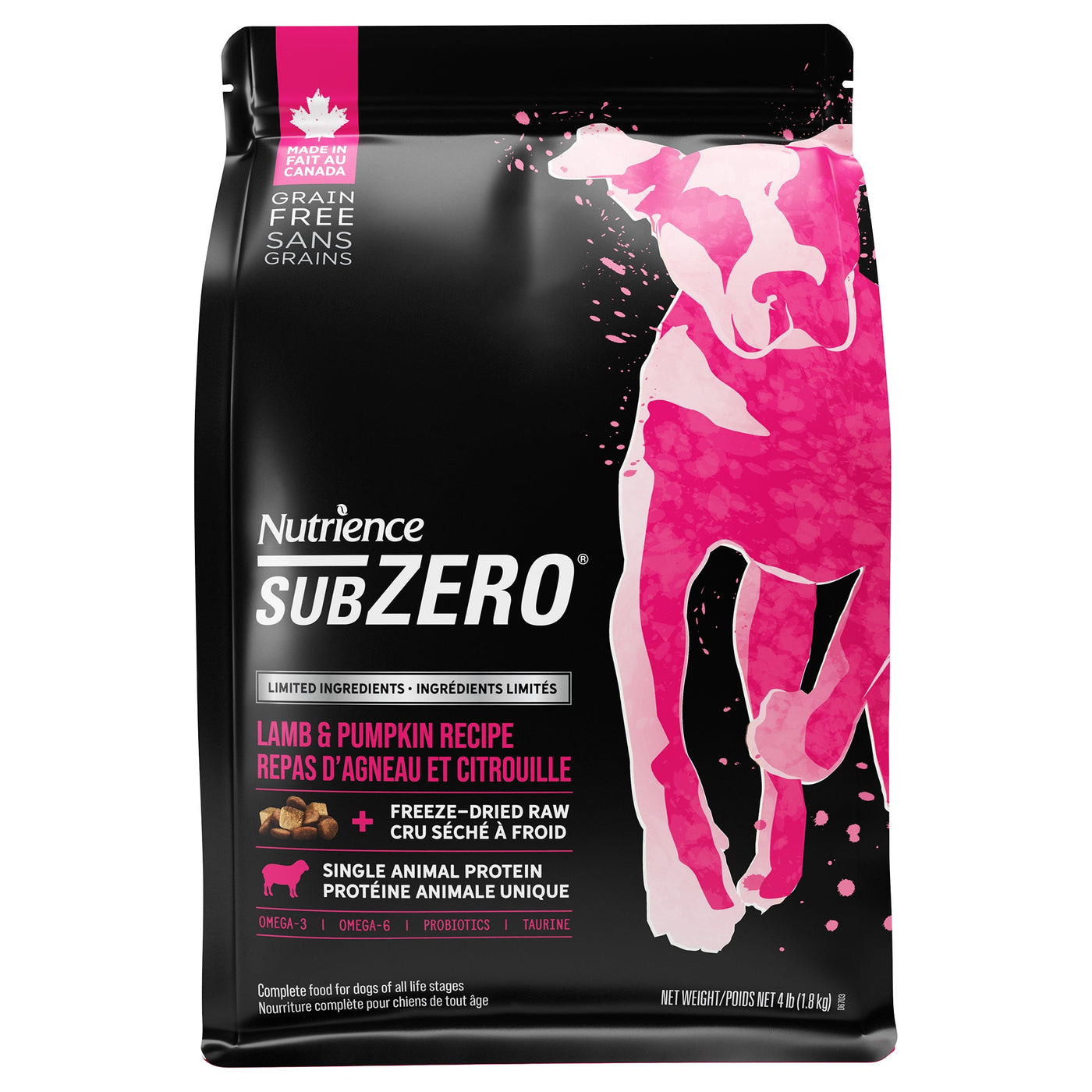 SubZero LID Lamb & Pumpkin Recipe - Dry Dog Food - Nutrience - PetToba - Nutrience