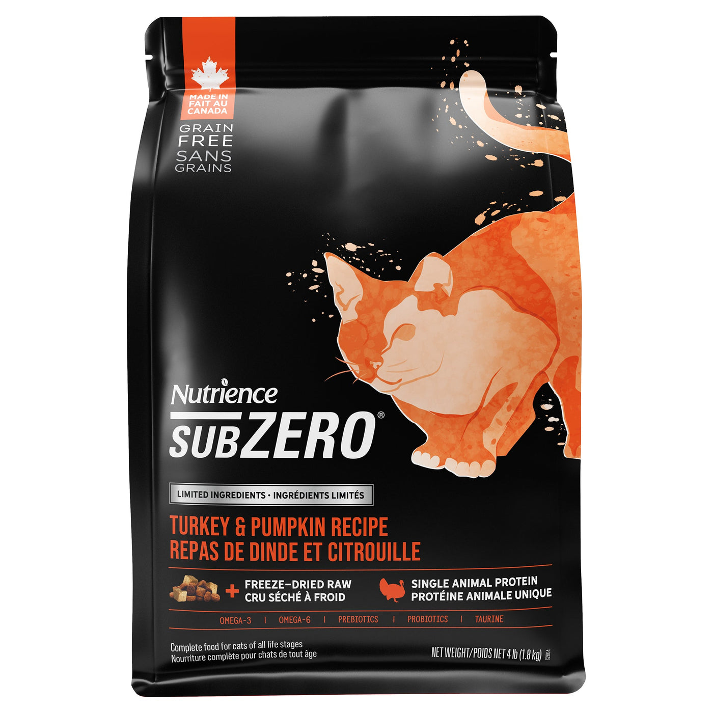 SubZero LID Turkey & Pumpkin Recipe - Dry Cat Food - Nutrience - PetToba - Nutrience
