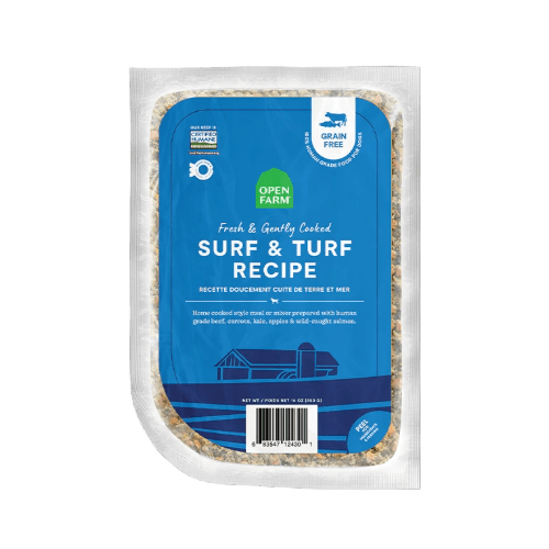 Surf & Turf Gently Cooked Recipe - Cooked Frozen Raw Food - Open Farm - PetToba - Open Farm