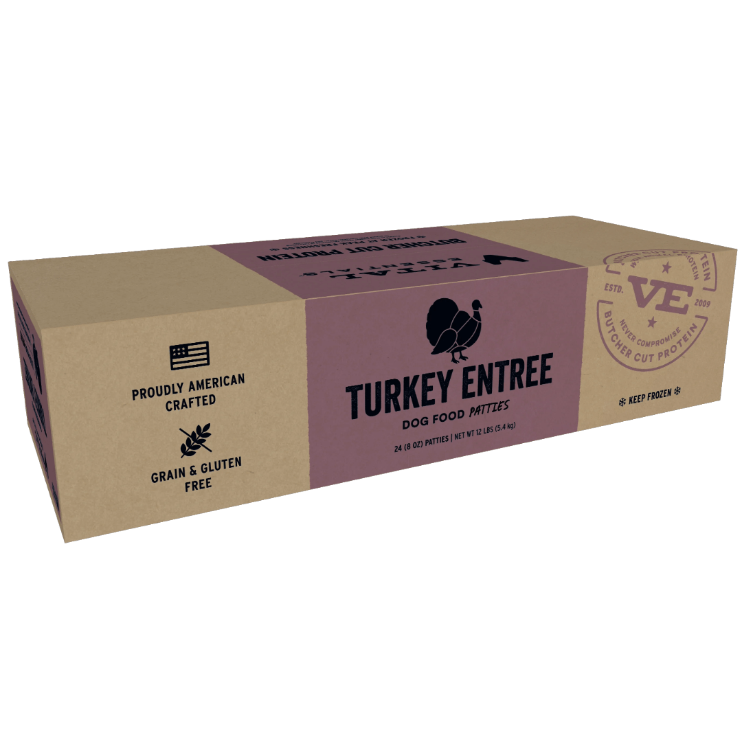 Turkey Entree Patties - Frozen Raw Dog Food - Vital Essentials - PetToba - Vital Essentials