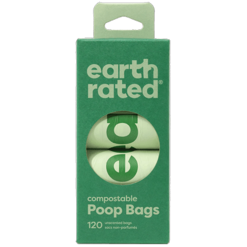 Unscented Compostable Refills | 8 Roll 120 Bags - Earth Rated - PetToba - Earth Rated