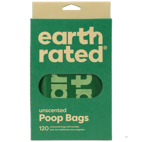 Unscented Easy - Tie Handle Bags | 120 Bags - Earth Rated - PetToba - Earth Rated