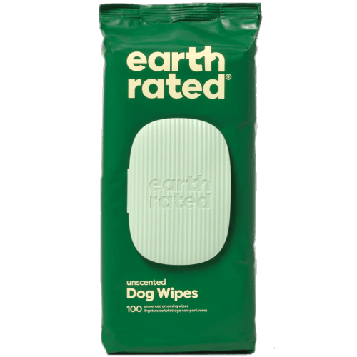 Unscented - Plant - Based Dog Grooming Wipes - 100CT - Earth Rated - PetToba - Earth Rated