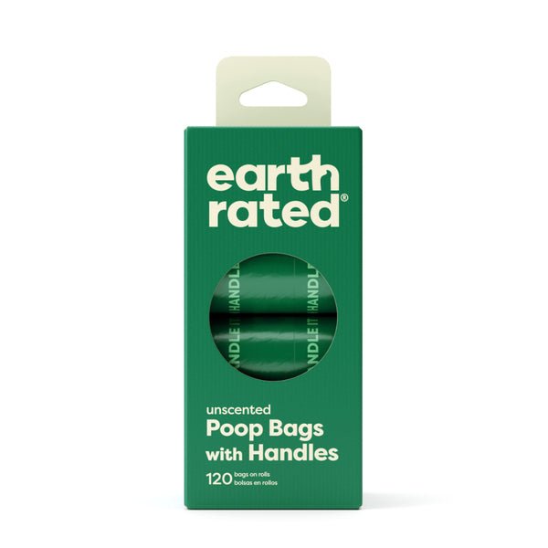 Unscented Poop Bags with Handles - Dog Supplies - Earth Rated - PetToba - Earth Rated
