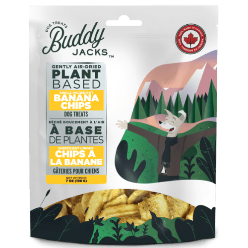 Vegan Banana Chips Dog Treats - Buddy Jacks - PetToba - Buddy Jacks