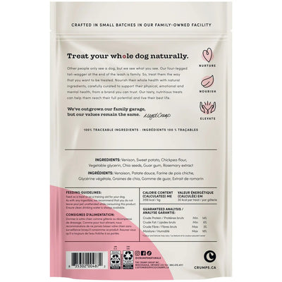 Venison Jerky with Chia Seeds - Dog Treats - Crumps' Naturals - PetToba - Crumps' Naturals