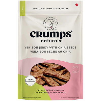 Venison Jerky with Chia Seeds - Dog Treats - Crumps' Naturals - PetToba - Crumps' Naturals