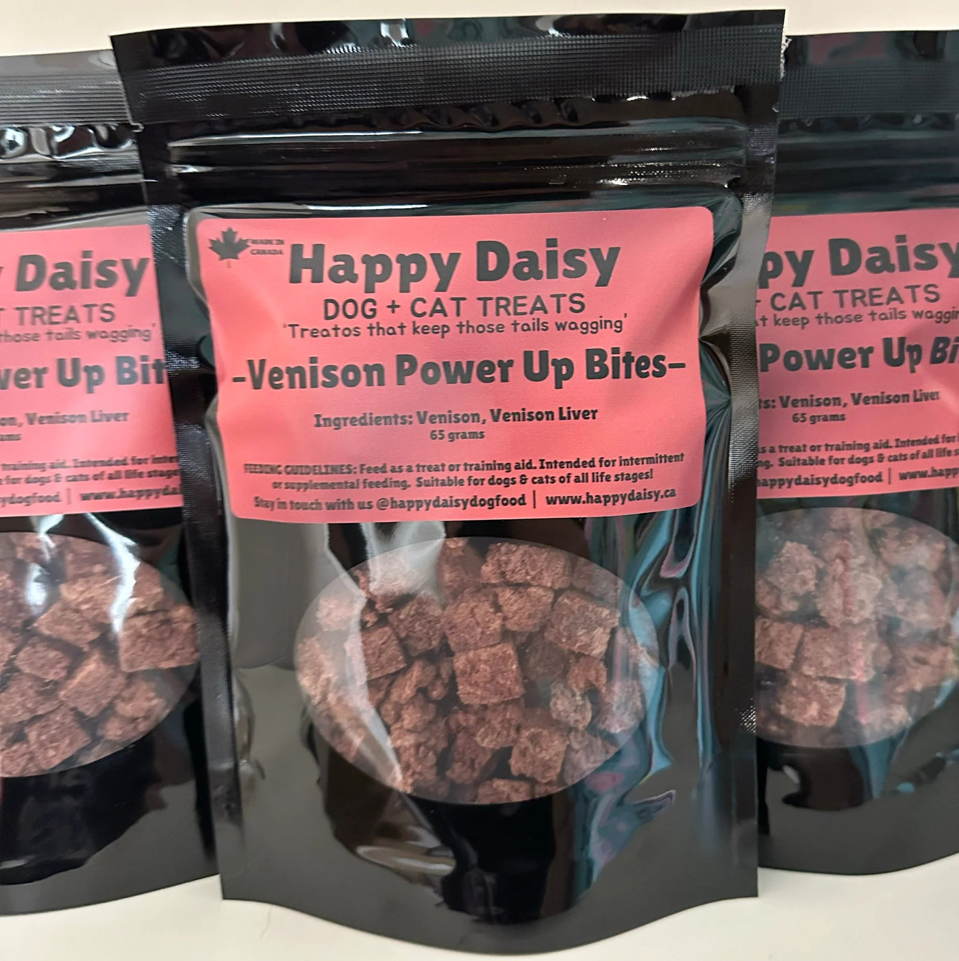 Venison Power Up Bites - Dog Treat - Happy Daisy - PetToba - Happy Daisy