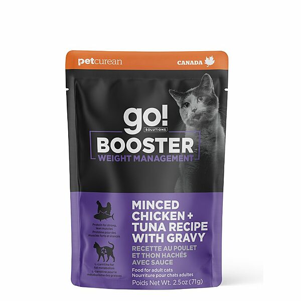 Weight Management Booster Minced Chicken+Tuna with Gravy - Wet Cat Food - Go! Solutions - PetToba - Go! Solutions
