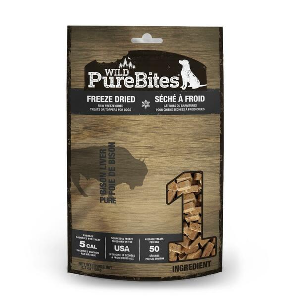 Wild Bison Liver - Freeze Dried Dog Treats - PureBites - PetToba - PureBites