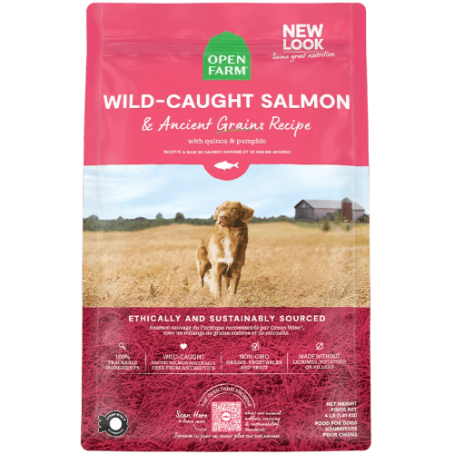 Wild - Caught Salmon & Ancient Grains - Dry Dog Food - Open Farm - PetToba - Open Farm