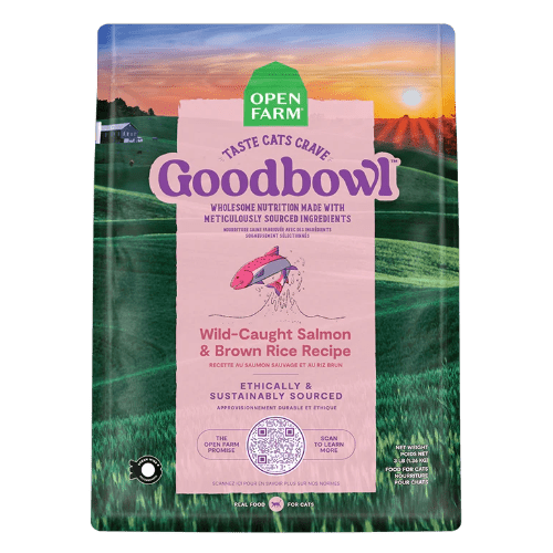 Wild - Caught Salmon & Brown Rice - GoodBowl - Dry Cat Food - Open Farm - PetToba - Open Farm