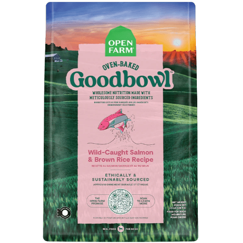 Wild - Caught Salmon & Brown Rice Recipe - GoodBowl - Dry Dog Food - Open Farm - PetToba - Open Farm