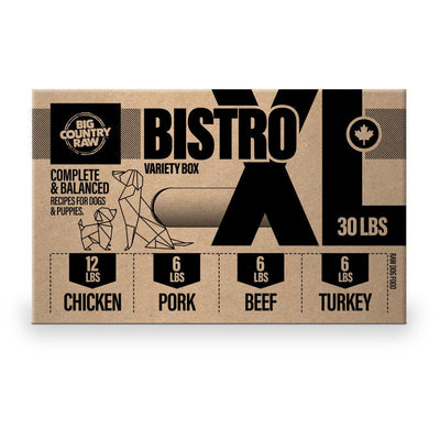 XL Bistro (Chicken, Turkey, Beef & Pork) - Frozen Raw Dog Food - Big Country Raw - PetToba - Big Country Raw