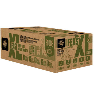 XL Feast (Beef, Lamb, Turkey, Pork & Duck) - Frozen Raw Dog Food - Big Country Raw - PetToba - Big Country Raw