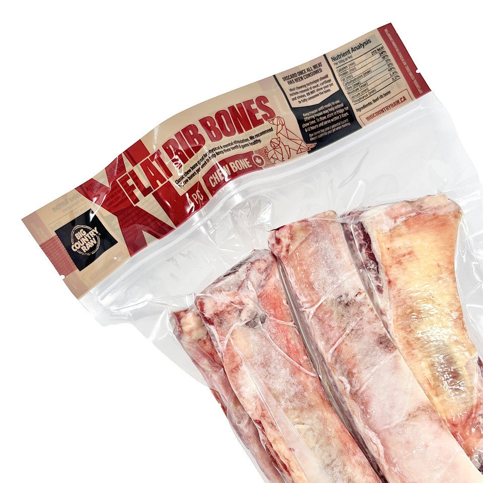 XL Flat Rib Bone - Frozen Raw Dog Treats - Big Country Raw - PetToba - Big Country Raw